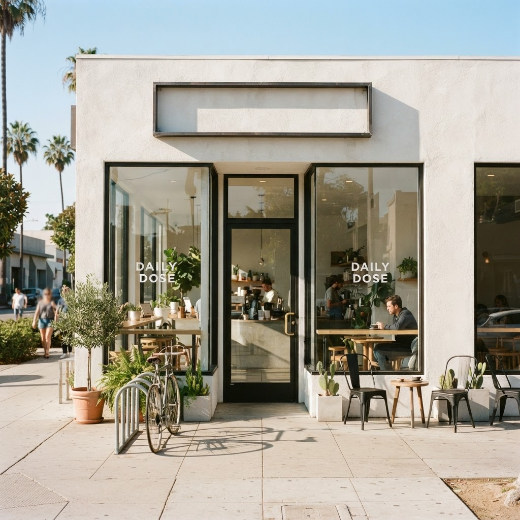 The storefront exterior of Community Goods LA